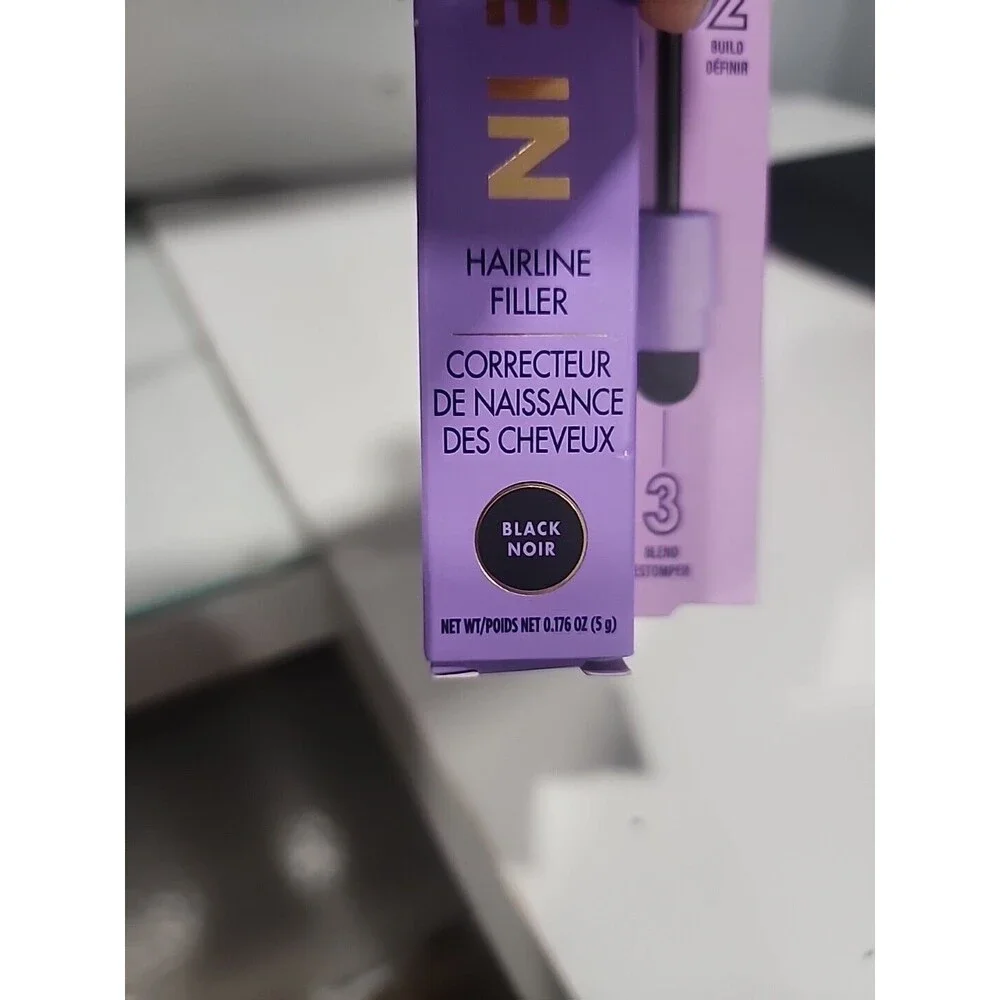 Toppik Fill Me In Hairline Filler Hair Color Root Touchup Fibers Wand BLACK - Picture 3 of 3